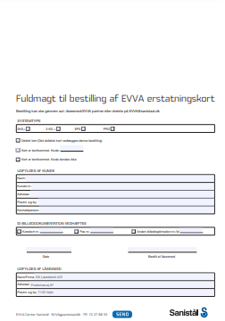 Erstatningskort til EVVA Låsesystemer
